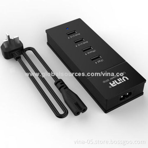 USB Power Strip Charger for iPad, iPhone and Tablet PCs, 100 - 240V, 50/60Hz Input Range